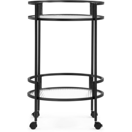 Coffee table Kotani metal, black 50x50x79 cm-1
