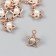 Decor for creativity plastic for metal "Star with pearls" 1.4x1.6 cm