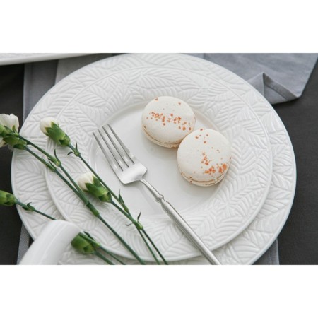 Porcelain dining plate Magistro Crotone, D = 20.6 cm, white color-5