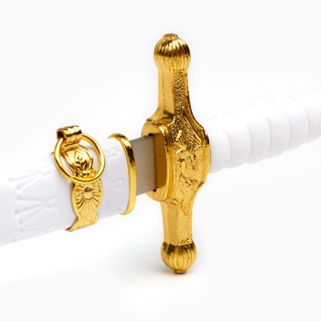 White dagger with gold trim, 35 cm-4