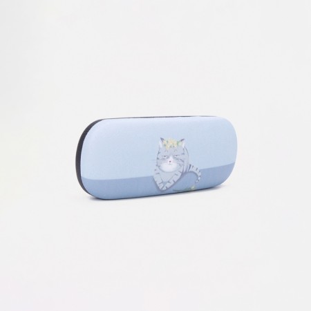 Glasses for glasses, 16 x 3.8 x 6 cm, blue color