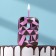 Candle for Cake "Almaz", number "8", purple metallic