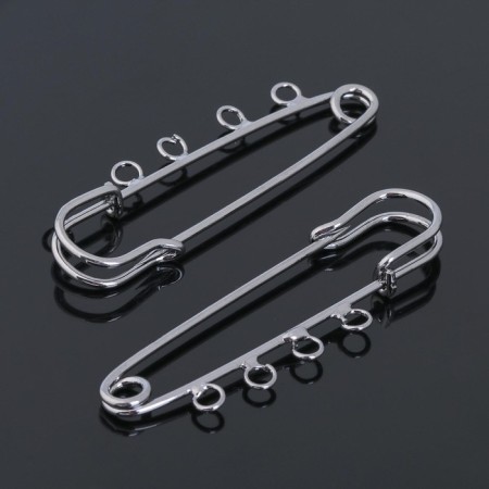 PO-065 suspension pin No. 03, (set 2 pcs) 70 × 20 × 7mm, silver color-1