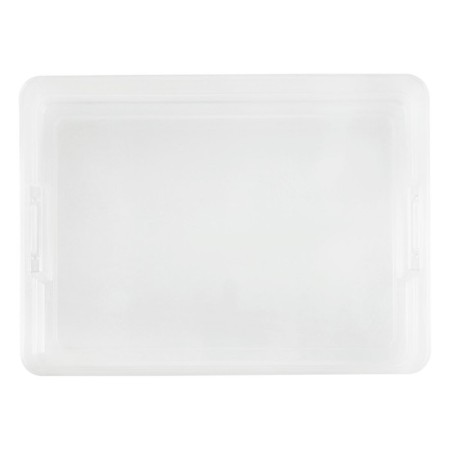 A4 documents container, with latches, 260 x 350 x 65 mm, transparent-4