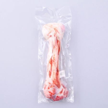 A toy for dogs with a bone of textiles, 19.6 x 6.6 cm-5
