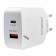 Ergolux ELX-RA01QC-C01, USB/USB-C, 3A network charger, fast charging, white