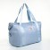 Sports bag with lightning, with an increase, external pocket, blue color