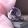 Fir -tree ball "Lilac dry flowers", batteries, 5 LED, glow warm white