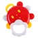 A rattle "Sun with a mirror", with elastic elements, color mix, crumb I
