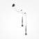 Bra Maytoni P090WL-L24CH3K, 2XLED, 24W, 38.9x48.9x228.9 cm, 840lm, color chromium