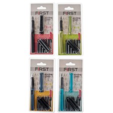 Fright pen, (7 black cartridges, piston) blister, mix