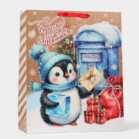 Laminated vertical "penguin", XL 40 × 49 × 19 cm-1