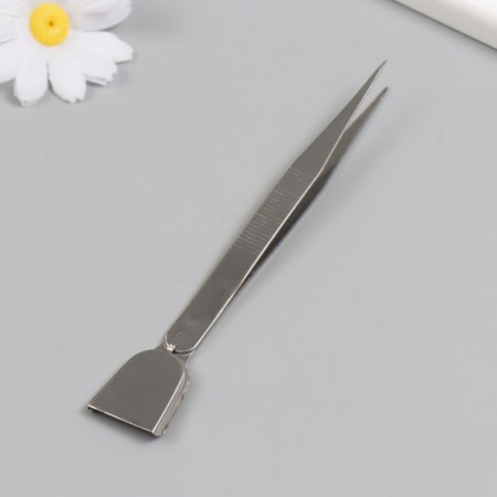 Pinzet with a spatula for creativity 16x2.5 cm-2