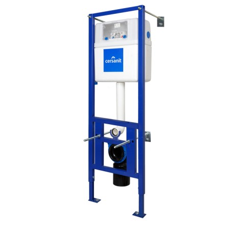 Cersanit Link Pro toilet installation, metal frame with a tank