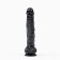 Falloimitator Oka-Khpoki, realist, on suction cup, PVC, 25 x 4 cm, black