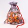 Gift bag "Snowmen with Christmas trees", p. 25 × 32 cm, organza