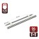 Realing handle, d = 10 mm, m/o 96 mm, color Satin nickel
