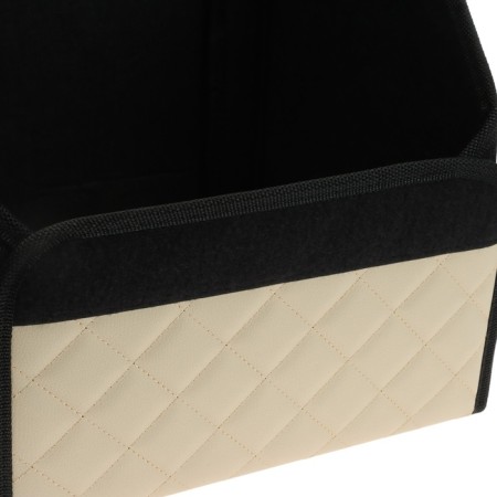 Organizer COFR in the car Cartage Sakvoyzh, eco -leather coasted, 30 cm, beige-6