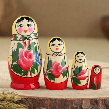 Matryoshka "Semenovskaya", 4 puppet, the highest category