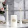 Candle-cylinder Wedding "Engaping Rings", 5x9.5 cm, white, home, handmade