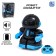 Robot radio -controlled "minibot", light effects, black color