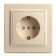 1-seater s/s outlet, Stekker series Erna, PST16-9010-02, ivory