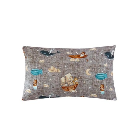 Pillowcase, size 40x60 cm, travelers print
