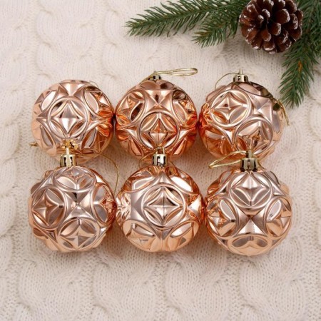 Set of balls plastic D-6 cm, 6 pcs "Sphere"