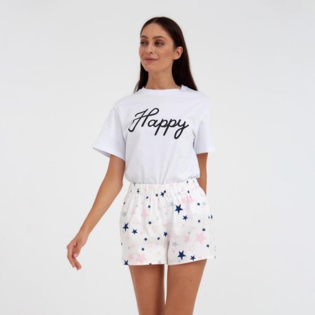 Women's shorts KAFTAN "Pink Stars", p. 40-42, white
