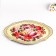 Zhostovsky tray "flowers", white, with copyright painting 47x37 cm