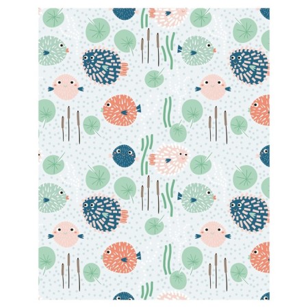 Pillow Board "Smiles of fish-hijes, decorative, size 16x45 cm-1