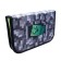 Penal 3 sections, tab inside, 140 x 210 x 40 mm, fabric, calligrata top block "Pixels"