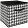 Corps cube for storage "Petit", 30x30x30 cm, black and white