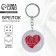 Acrylic keychain with a joke "Wine took over", Diam. 4.5 cm