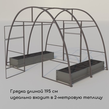 Glocked bed, 195 × 50 × 15 cm, Greengo-5