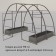 Glocked bed, 195 × 50 × 15 cm, Greengo