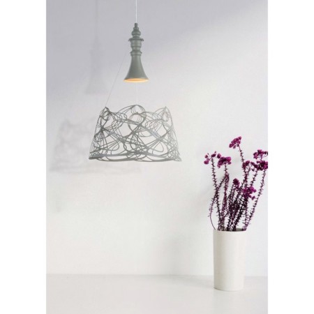 Suspension lamp Maytoni P229-PL-01-GR, E27, 1x60 W, 350x350x1200 mm, gray-1