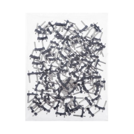 Reinforcement fork, 10 A, 250 V, diam. pin 4.0 mm, black, set (100 pcs)-2