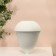 Vase for flowers decorative "Julia" color white 22 x 14 x 14 cm