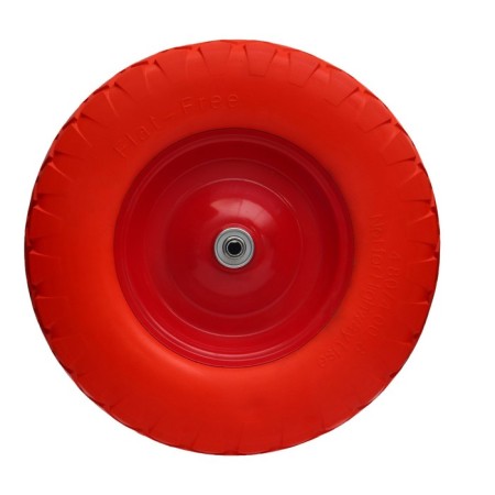 Polyurethane wheel, d = 400 mm, hub: diameter 16 mm, length 120 mm-1