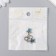 Bale with a suspension metal for creativity "Turtle" silver, rhinestones 0.9x1.1 cm