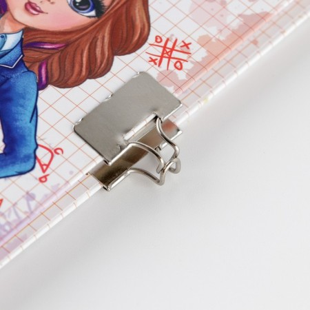 Questionnaire on a lock, in a solid cover A6, 40 sheets "My school friends"-20