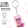 Key keychain "cat", 4 x 3.5 cm