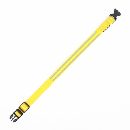 Collar with backlight double strip size XL, Osh 52-60 x 2.5 cm 3 lumber mode yellow-3