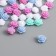 Decor for creativity Plastic "Rose" set 60 pcs pastel mix 0.8x0.8 cm