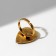 Ring "Ethnic" count pattern, color black gold, dimensionless