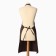 The apron is saving and I am brown color, 65*75 cm, 100% p/e