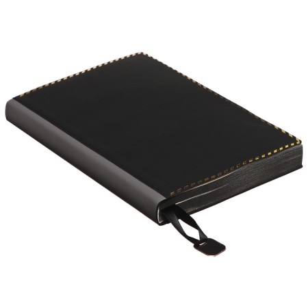 Delivery of a low -off A5, 80 sheets, line, leatherette cover, with a handle, in a gift box, black-2