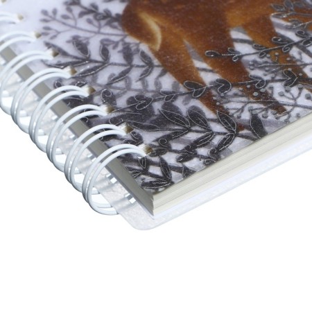 Note book A6-, 80 sheets in a cage on the crest of Cute Journal mini, plastic cover, elastic band, tinted block 80 g/m2, mix-5