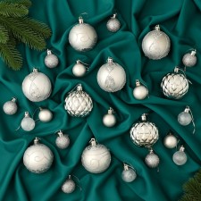 Set of balls of plastic D-2.5 and 5.5 cm, 33 pcs 